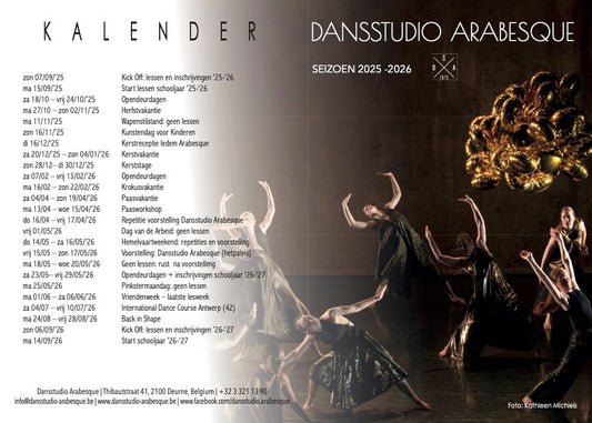 Start lessen 15/09
